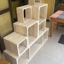 Bibliothèque à caissons amovibles