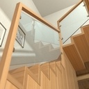 Escalier avec armoires