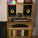 Meuble pour mini studio d'enregistrement