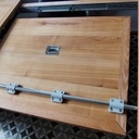Table à manger extensible en frêne brut