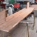 Tête de lit en châtaignier