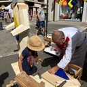 Chevalier en bois - Construction collective