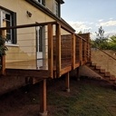 Terrasse bois sur pilotis- platelage exotique Ipé.