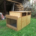 Caisse pour chiens de chasse