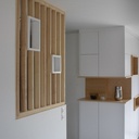 Agencement de salon et claustra