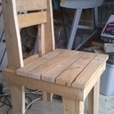 Table et chaises en bois de palette