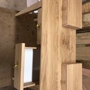 Coiffeuse en chêne massif