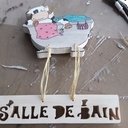 Plaque de salle de bain