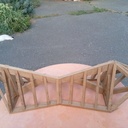 Maquette de charpente avec Faitage de pente