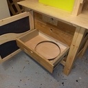 Tirroir range lames, faits en chutes de bois