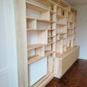 Bibliothèque en frêne