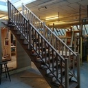 Escalier extérieur à crémaillère