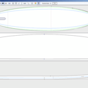 Surfboard single fin 7'0 44 litres plan hollow