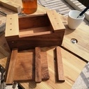 Mini boite japonaise : noyer et hêtre