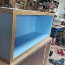 L'art d'accomoder les restes ;-) un bureau-bibliothèque-coin lecture avec les chutes de l'atelier!