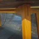 Table "Vulcain" résine et bois