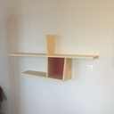 Après fixation du premier tasseaux montage d'une partie de l'étagère