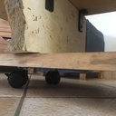 Meuble sous TV en frêne olivier