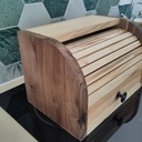 Huche à pain noyer et frêne