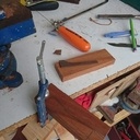 Couteau avec un lame d'opinel