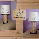 Lampe et lampes de chevets rondins
