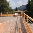 Terrasse et carport en un