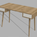 Bureau en chêne massif