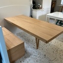 Table de Cuisine Fixe et Extensible