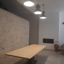 Grande table de style industrielle