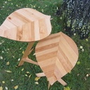 Petites tables feuille avec des chutes