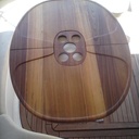 Table de cockpit de bateau en teck