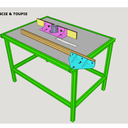 Table pour scie circulaire et défonceuse