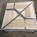 Table basse Frêne et Métal