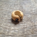 Boucle d'oreille buis et ébène