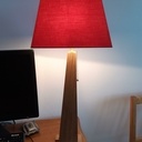 Lampe en chûte de chûte de chêne