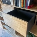 Placard en hévéa sous escalier