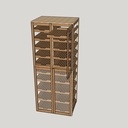 Légumier double / 16 tiroirs