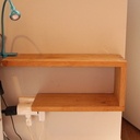 Table de chevet queue d'aronde