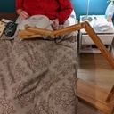 Support articulé de tambour à broder