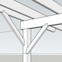 Pergola adossée