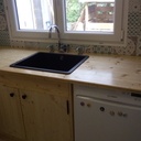 Cuisine en trois plis épicéa