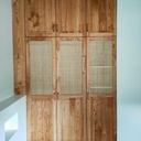 Dressing, façades en châtaignier