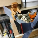 Whirligig - Moulin à vent fendeur de bûches - chutes et récup'