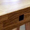 Cuisine contemporaine en chêne massif / béton