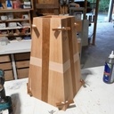 Poubelle en arrêtier à coupe d'onglet