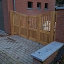 Portail à 4 vantaux en robinier