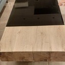 Table basse - Poutres chêne massif