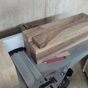 Tabouret zeloko Noyer et hêtre