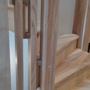 Escalier et claustra - Frêne massif et mpx frêne