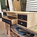 Meuble télé frêne et valchromat.